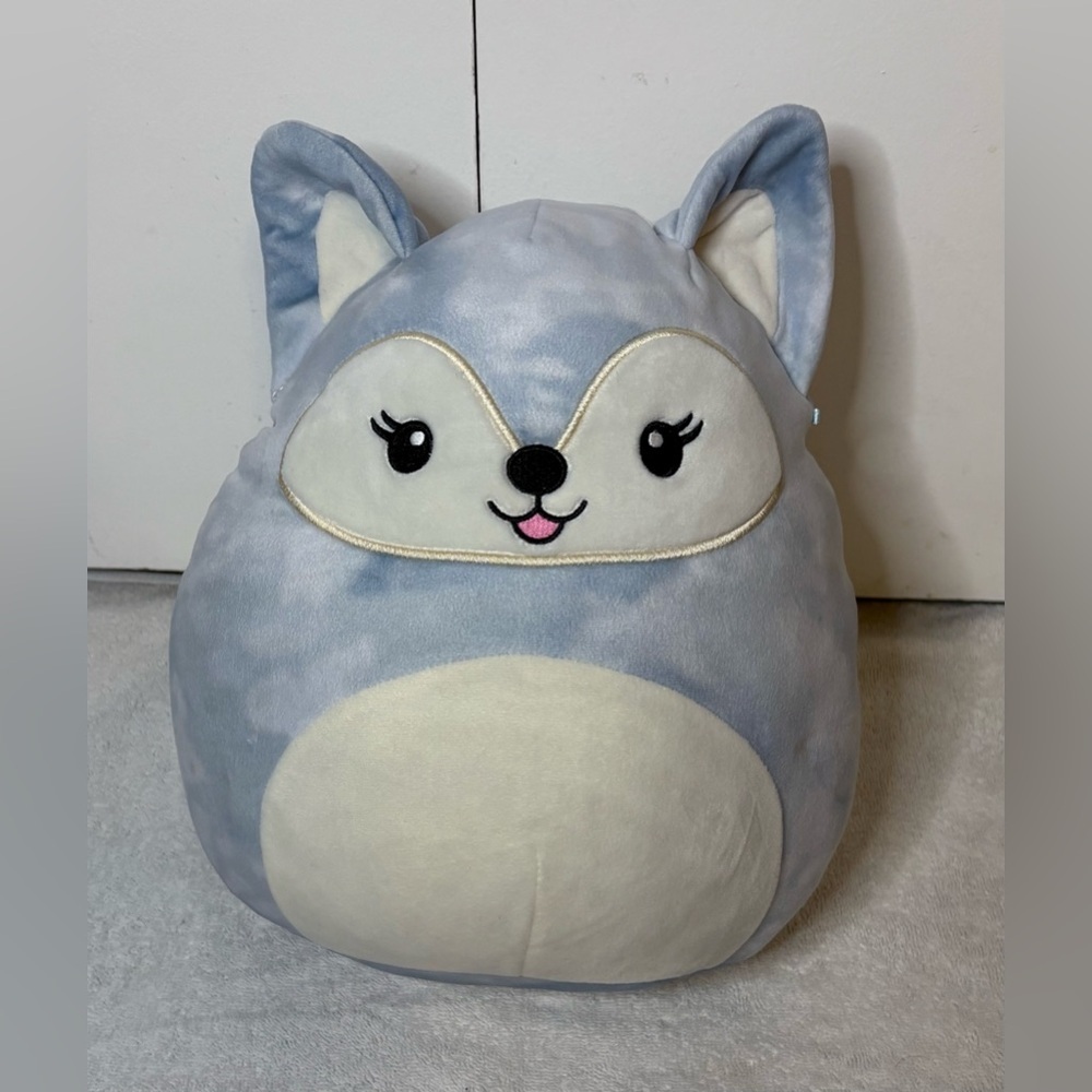 Squishmallows 12" FALDETTE The ARCTIC FOX Blue Plush Toy EXCELLENT